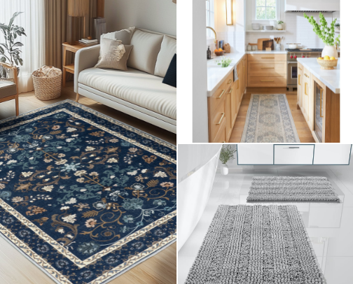 These carpets can make your home so cozy 💟 cover photo collage