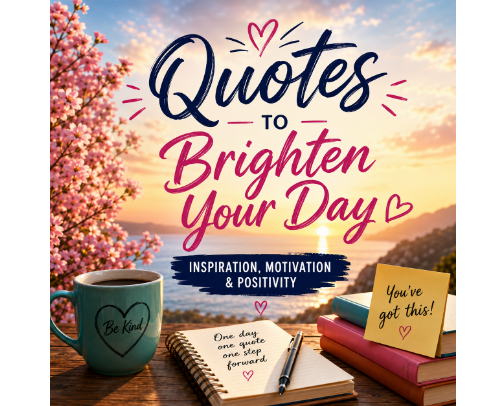 ✨ Quotes to Brighten Your Day: Inspiration, Motivation & Positivity cover photo collage