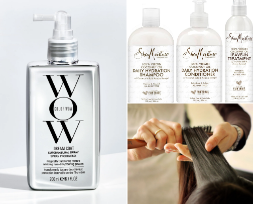 Hair products cover photo collage