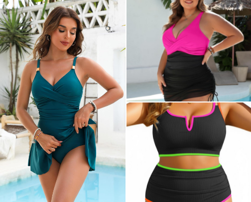 Summer Swim Picks for Curvy Girlies cover photo collage