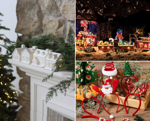 cute crishmas decorations ❤️ cover photo collage