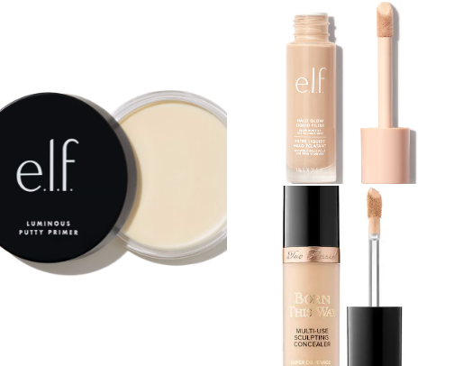 everyday makeup items ♡ cover photo collage