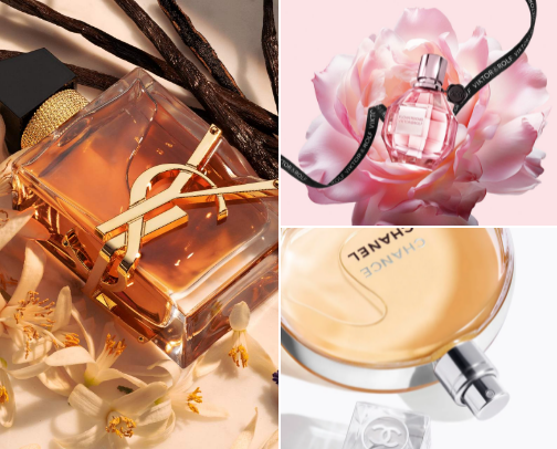 Feminine perfumes perfect for going out cover photo collage