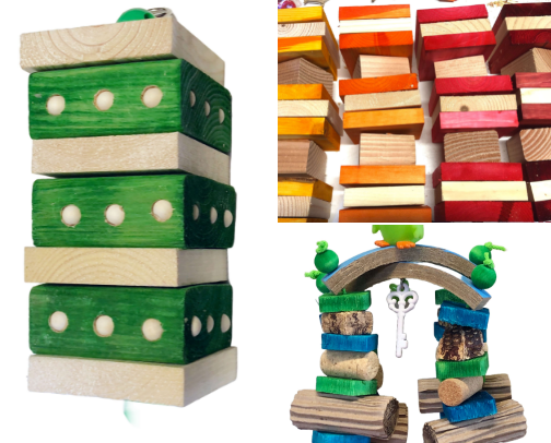 Wood Bird Toy Collection cover photo collage