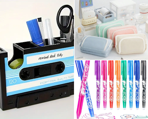 Stationery and Craft items cover photo collage