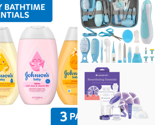 My Baby Care Essentials – Trusted Products for Newborns & Nursing Moms 👶💖” cover photo collage