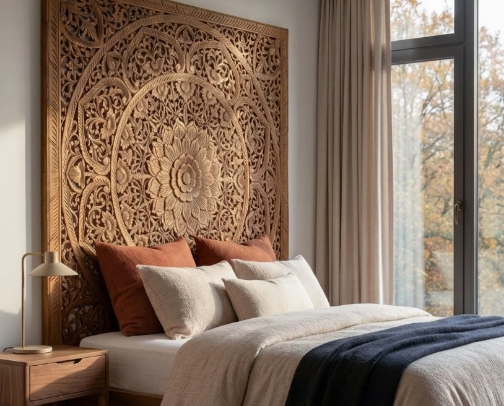 My Love Letter to Heritage: Curated Teak Wood Carvings cover photo collage