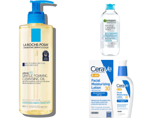 affordable skincare recs by skin type cover photo collage