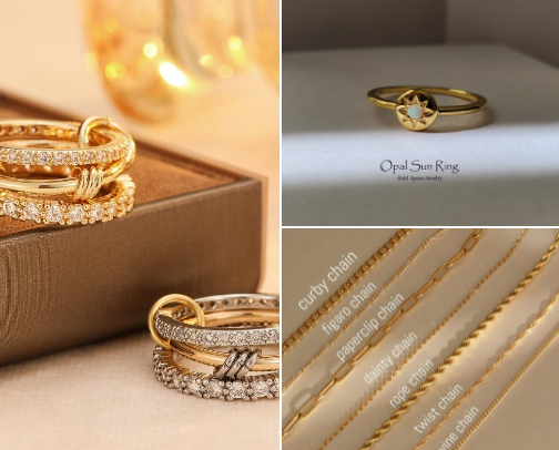 Diggin' For Gold?  Favorite Gold Jewelry Pieces cover photo collage