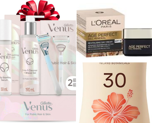 Skin care cover photo collage