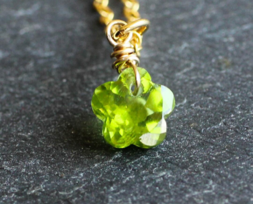 AUGUST BIRTHSTONE JEWELRY - VIBRANT PERIDOT cover photo collage