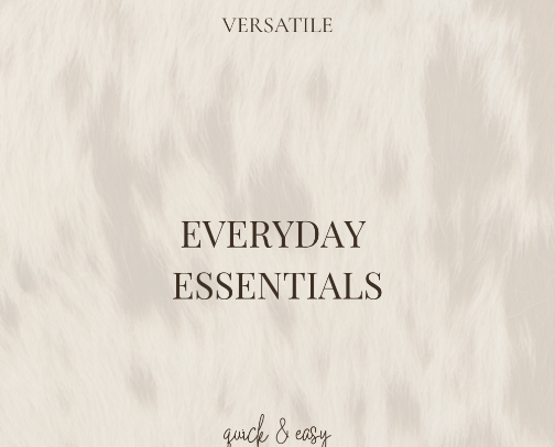 Everyday Essentials cover photo collage