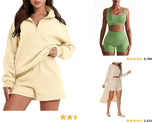Clothing Sets cover photo collage