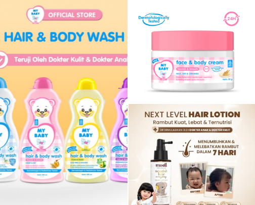My child's body care cover photo collage