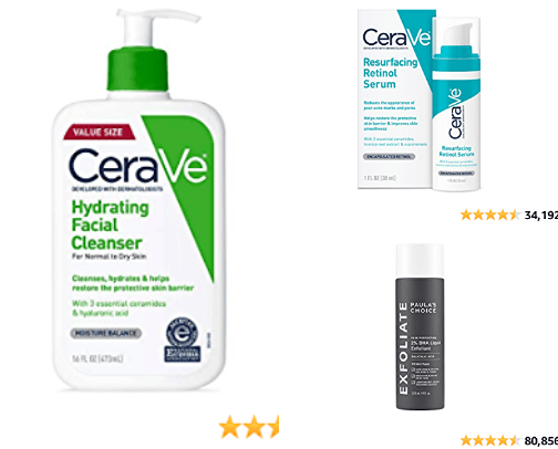 SkinCare Products cover photo collage