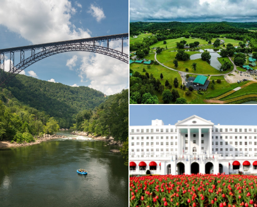 🌄Places to visit in West Virginia☀️ cover photo collage