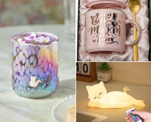 Cat Lovers: Essentials & Gifts cover photo collage