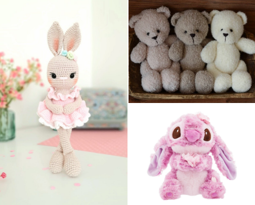 Cutest stuffed animals cover photo collage