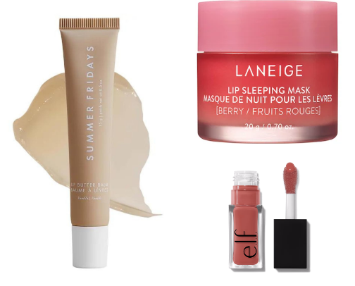 Lip products cover photo collage