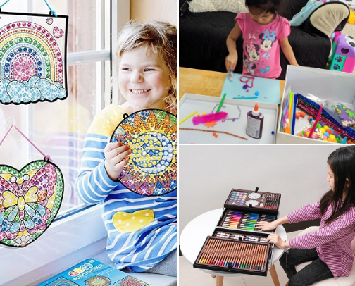 Art Supplies for Kids cover photo collage