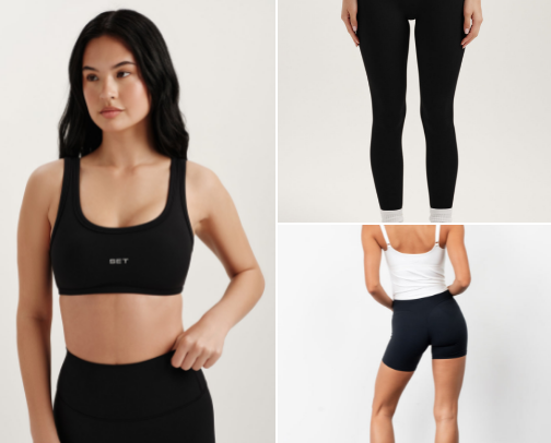 My go to workout outfits cover photo collage
