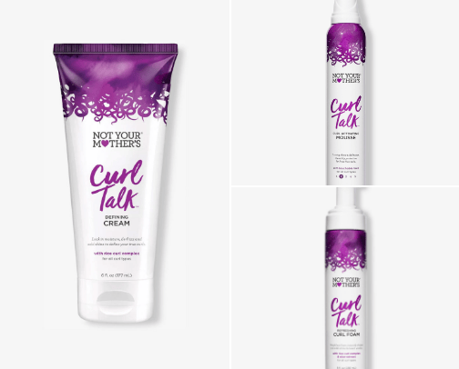 wavy/curly hair products cover photo collage