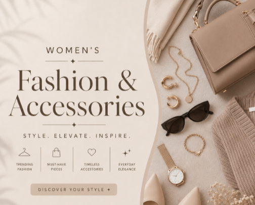 Women's Fashion & Accessories 2026 | clothing Jewelry & Sneakers cover photo collage