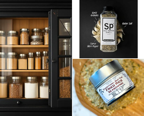 Favorite Spice Cabinet Recs & Finds cover photo collage