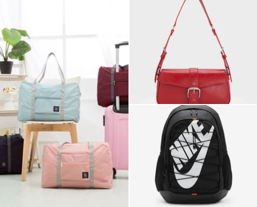 Travel bag cover photo collage