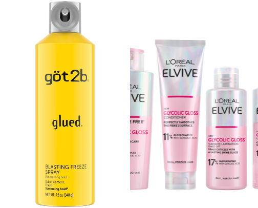 hair products cover photo collage
