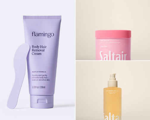 Body care and makemust haves cover photo collage