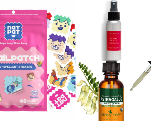 my tick prevention kit as a crunchy-ish mama 🌾 cover photo collage