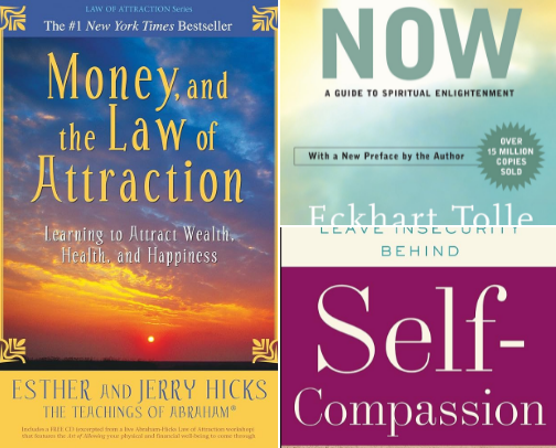 My Favorite Self Help & Spirituality Books cover photo collage