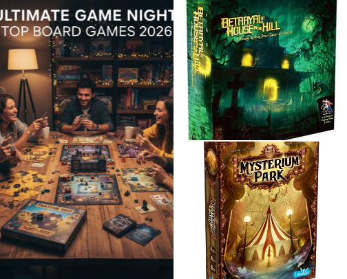 Board games cover photo collage