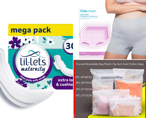 Hospital Bag Essentials for Mums cover photo collage