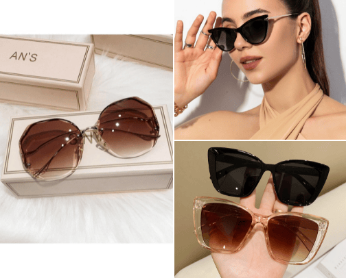 Sunglasses cover photo collage