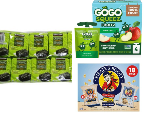 Favorite Kid snacks! cover photo collage