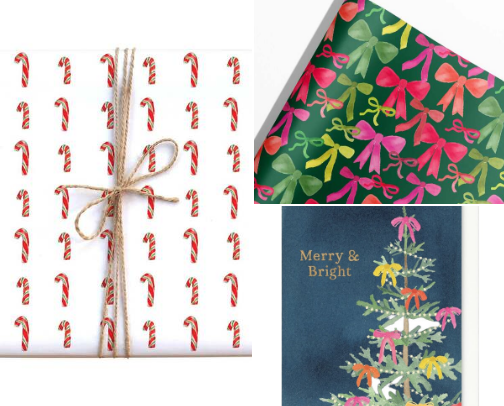 Santa Claus is Coming to Town - Christmas Gift Wrap cover photo collage