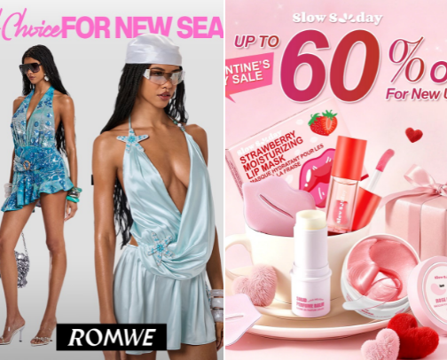 SHEIN ROMWE Store cover photo collage