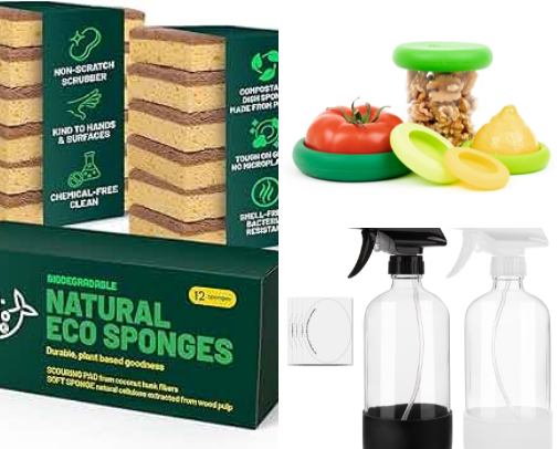 The "$0-Waste" Kitchen Swaps cover photo collage