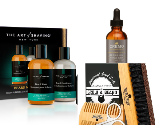 Beard care cover photo collage