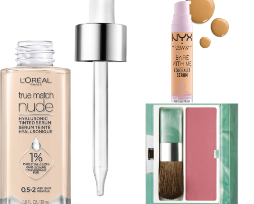 My makeup bag as a breakout prone girlie in her 30s cover photo collage