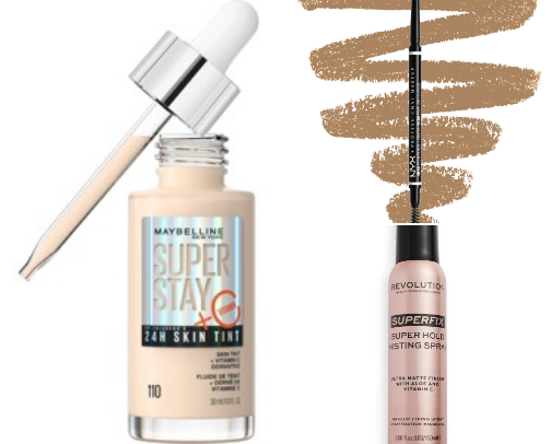 Drugstore makeup for baddies on a budget ✨ cover photo collage