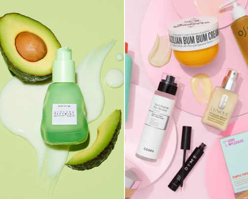 Skin care cover photo collage