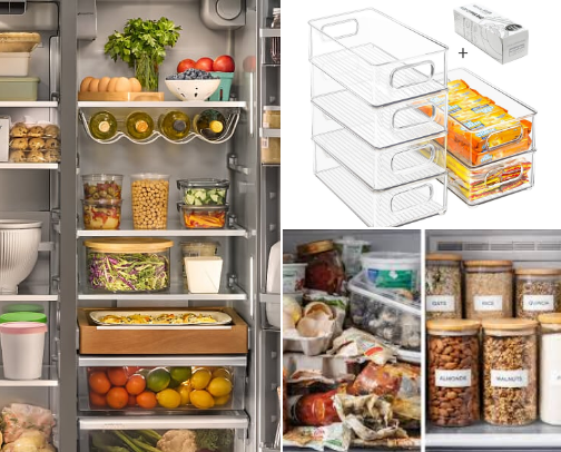 Fridge Organization System (Clean + Efficient + Waste-Reducing) cover photo collage