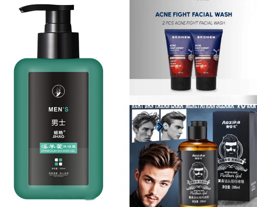 MEN'S NEEDS TO LOOK CLEAN AND HANDSOMEFOR MEN cover photo collage