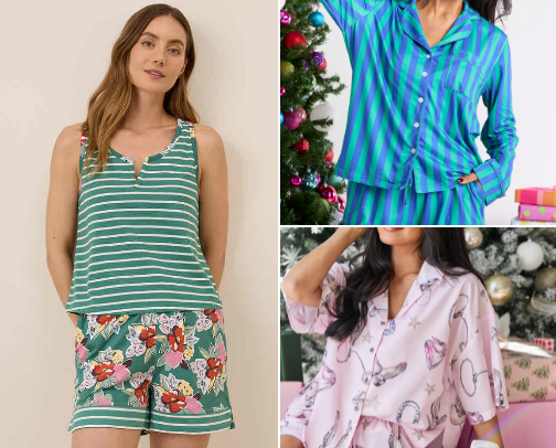 Dream in Comfort: Women’s Sleepwear Collection cover photo collage