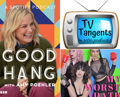 Podcasts I Never Skip cover photo collage