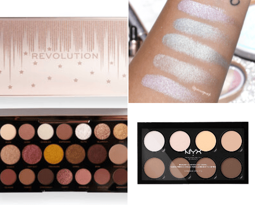 Makeup and care products cover photo collage