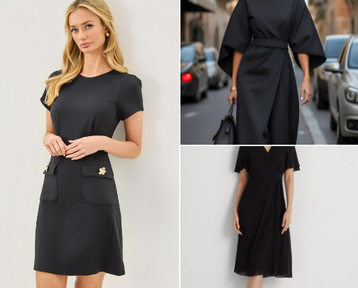 Funeral Black Dress Ideas cover photo collage